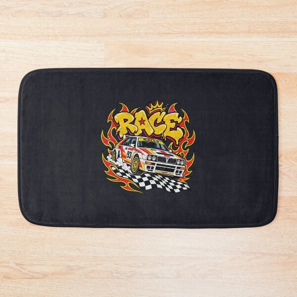 Item preview, Race – Rally Car Flames and Checkered Flag designed and sold by AwesomeBeyondLimits.
