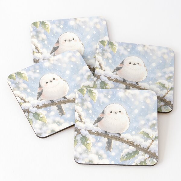 Item preview, Shima Enaga Snow Fairy Bird in a Sunlit Winter Snowfall designed and sold by AshiraCreations.