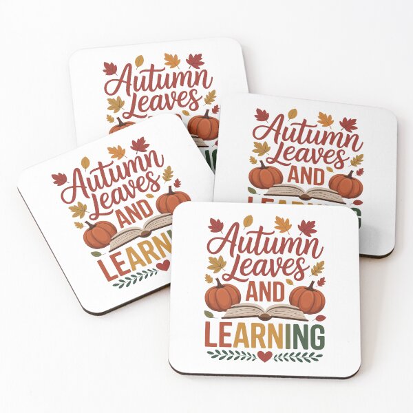 Item preview, Autumn Leaves And Learning – Fall Teacher Book Lover Art designed and sold by jkrphoto.