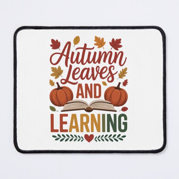 Item preview, Autumn Leaves And Learning – Fall Teacher Book Lover Art designed and sold by jkrphoto.
