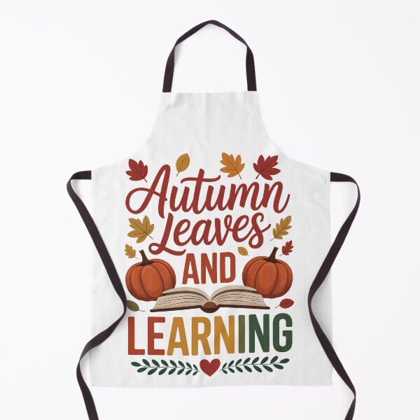 Item preview, Autumn Leaves And Learning – Fall Teacher Book Lover Art designed and sold by jkrphoto.