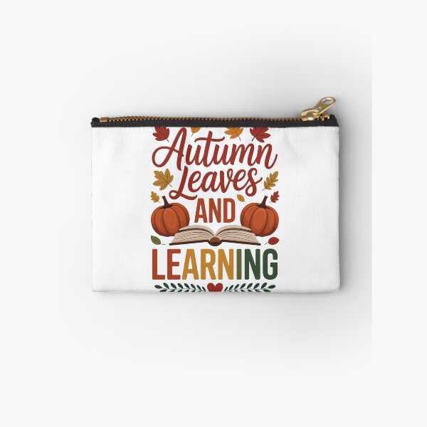 Item preview, Autumn Leaves And Learning – Fall Teacher Book Lover Art designed and sold by jkrphoto.