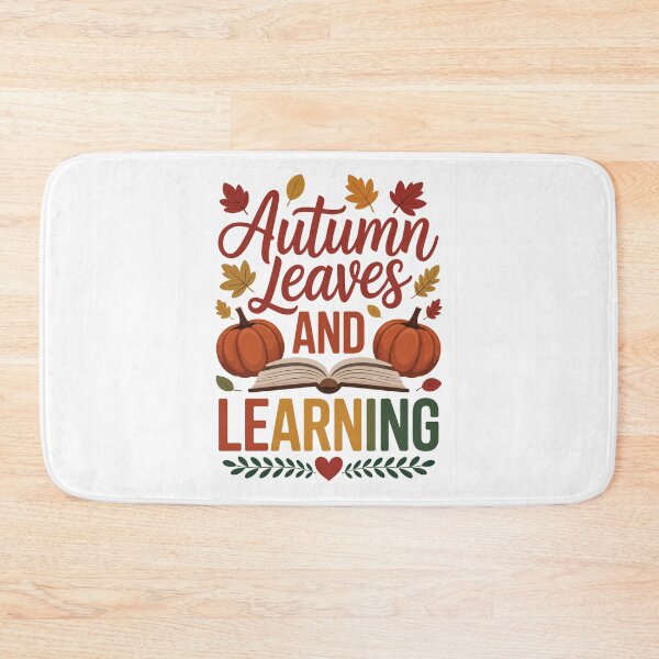 Item preview, Autumn Leaves And Learning – Fall Teacher Book Lover Art designed and sold by jkrphoto.