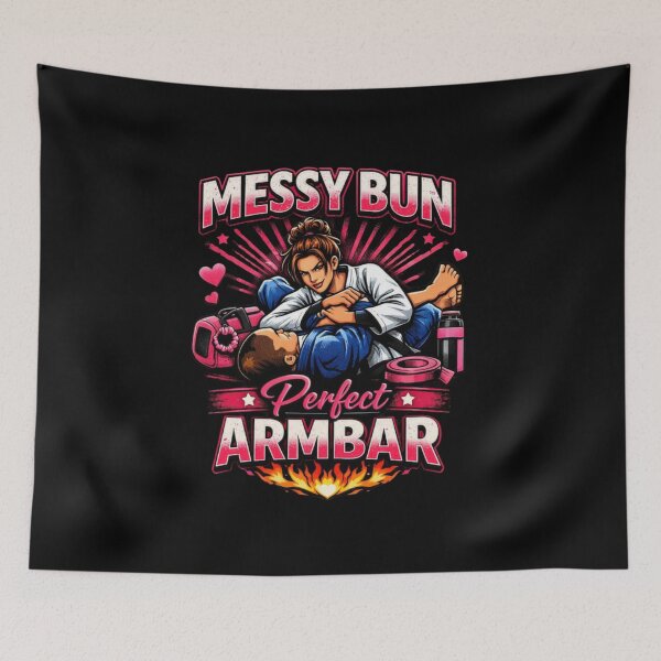 Item preview, Messy Bun, Perfect Armbar (Graphic) designed and sold by DixieGirlStudio.