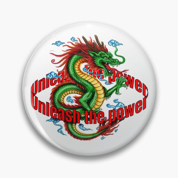 Item preview, UNLEASH THE POWER Green Chinese Dragon design tee | Asian core with colored dragon oversized unisex  designed and sold by Giobb-Artwork.
