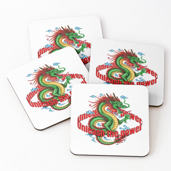 Item preview, UNLEASH THE POWER Green Chinese Dragon design tee | Asian core with colored dragon oversized unisex  designed and sold by Giobb-Artwork.