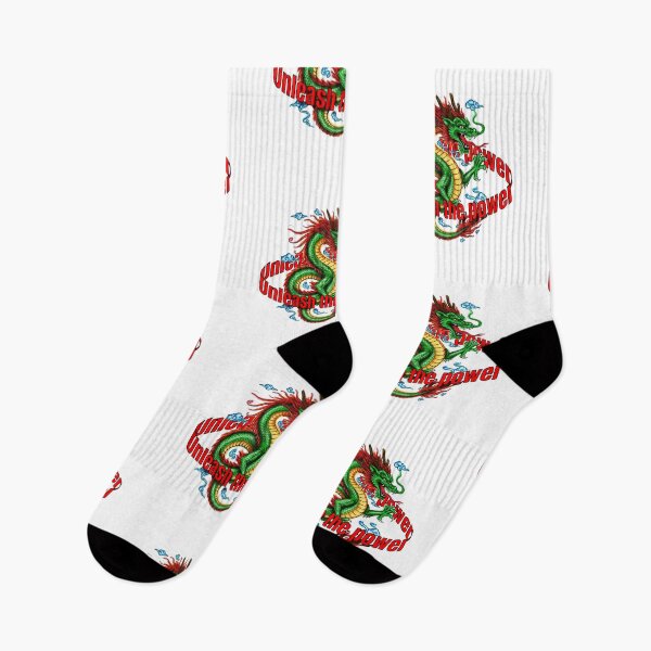 Item preview, UNLEASH THE POWER Green Chinese Dragon design tee | Asian core with colored dragon oversized unisex  designed and sold by Giobb-Artwork.