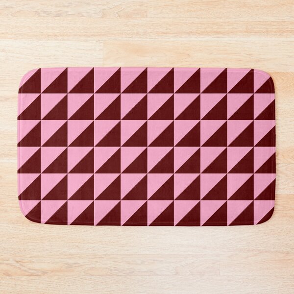 Item preview, Pink and Dark Red Geometric Grid in Triangles designed and sold by OneThreeSix.