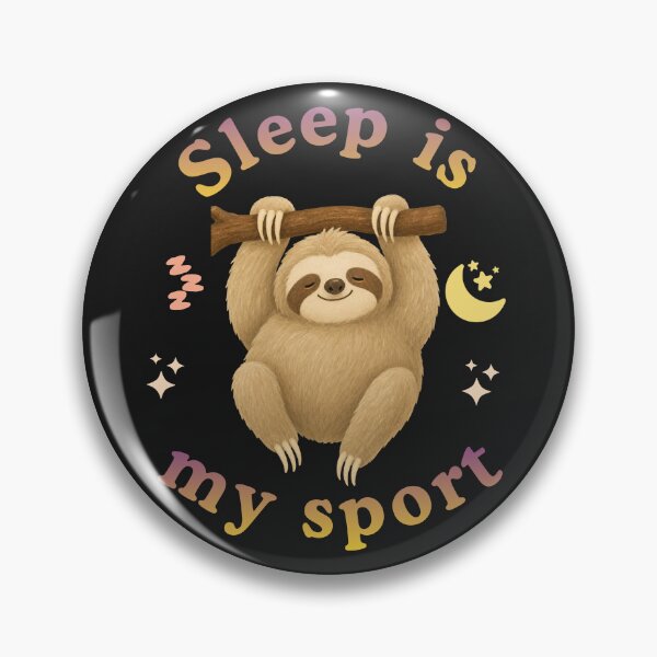 Artikelvorschau, Sleep Is My Sport Cute Sloth Sleeping Quote Funny Lazy Animal Illustration entworfen und verkauft von Elbstromstudio.