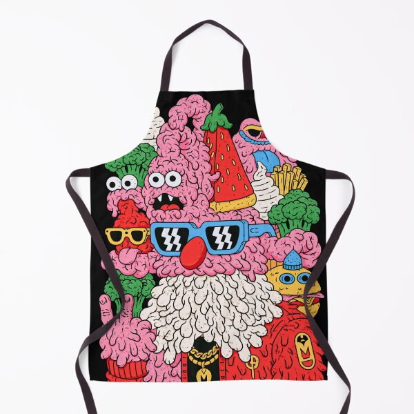 Artikelvorschau, Funny Food Monster Gnome Pink Slime Sunglasses Burger Fries Watermelon Cartoon entworfen und verkauft von igraphixart.