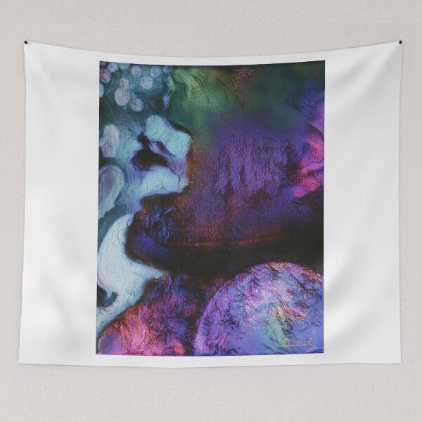 Item preview, Only the Lonely Abstract Purple Fluid Emotion designed and sold by drivasdiosa.