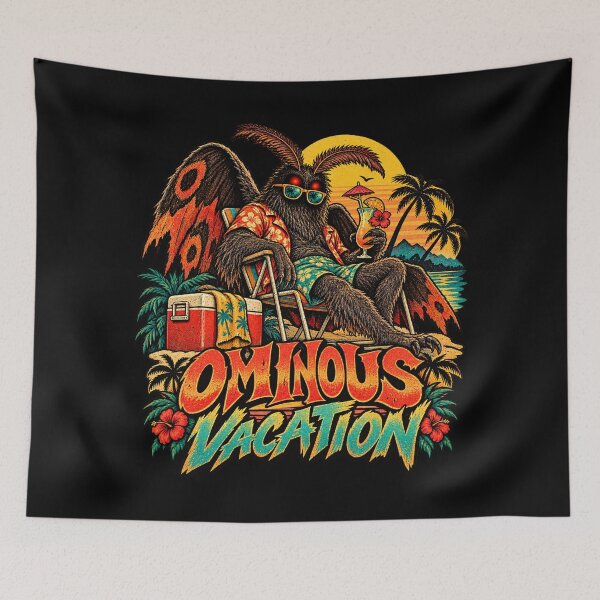 Item preview, Ominous Vacation Mothman designed and sold by Pandaburba.