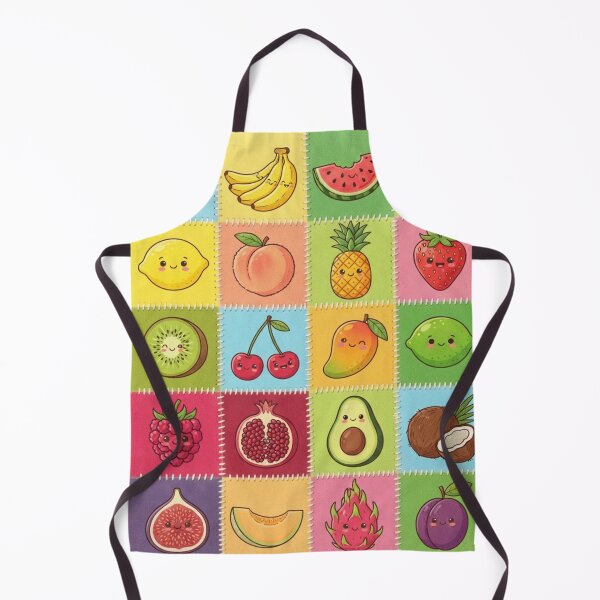 Item preview, Kawaii Fruit Patchwork Pattern designed and sold by AfresStudio.