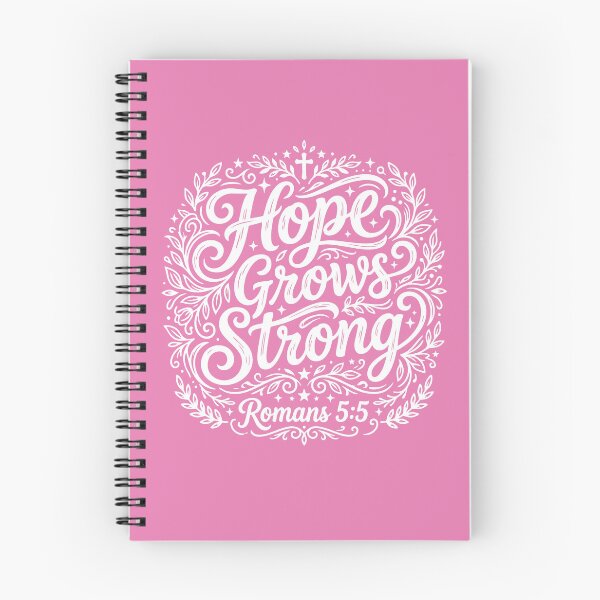 Item preview, Hope Grows Strong Romans 5:5 Bible Verse designed and sold by LilSeashell.