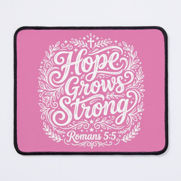 Item preview, Hope Grows Strong Romans 5:5 Bible Verse designed and sold by LilSeashell.