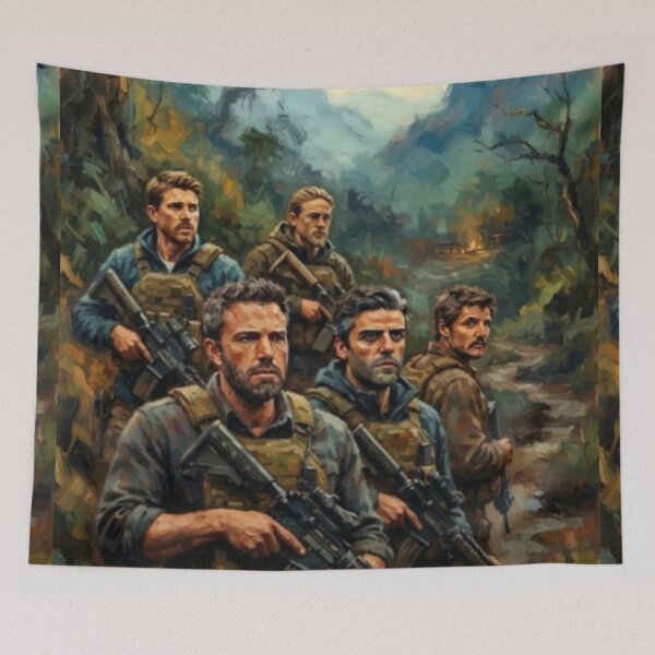 Item preview, Triple Frontier Action Thriller Fine Art Tribute designed and sold by Art's Diner.