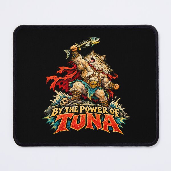 Item preview, By the Power of Tuna Warrior Cat designed and sold by Pandaburba.
