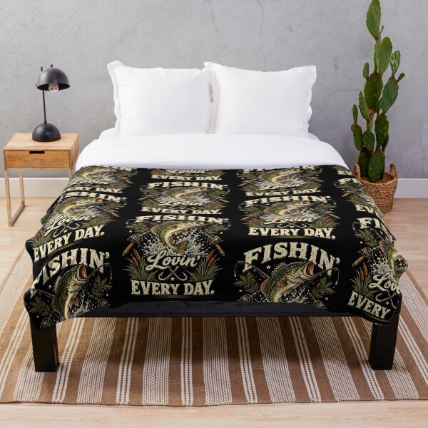 Item preview, Fishin' Lovin' Every Day Bass Fishing Vintage  designed and sold by metalsnak.