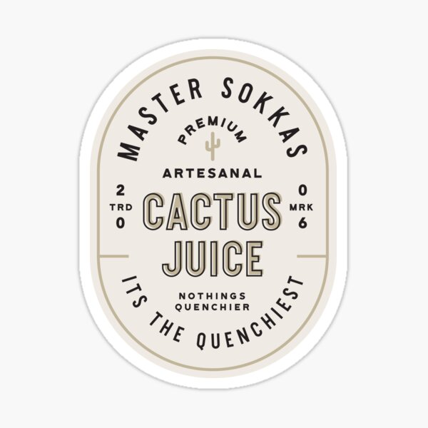 Cactus Juice Sticker