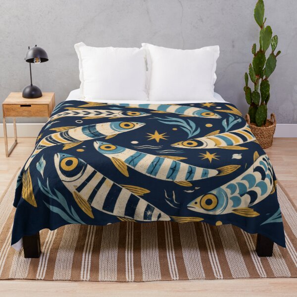 Item preview, Colorful fish design with plants designed and sold by anytka.