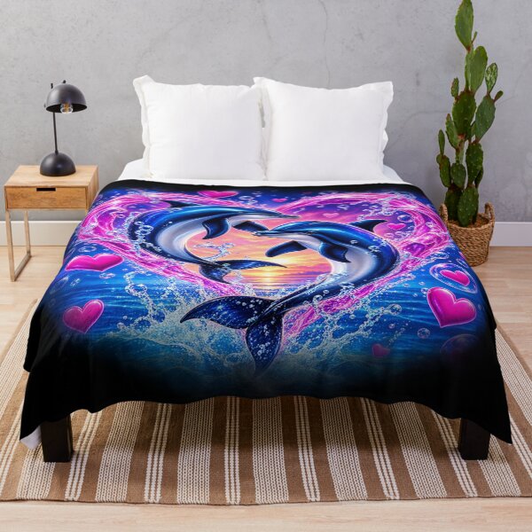 Item preview, Dolphin Love Heart – Ocean Romance and Eternal Love designed and sold by TroviTutto.