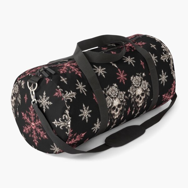 Item preview, Gothic Rose Skull & Red Snowflake Dark Winter Pattern designed and sold by cabuks.