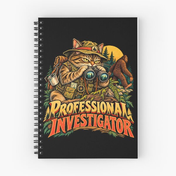 Item preview, Professional Investigator Detective Cat designed and sold by Pandaburba.