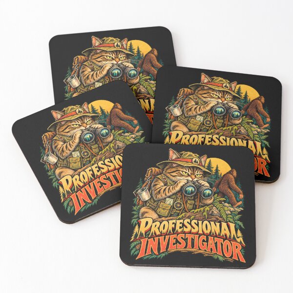 Item preview, Professional Investigator Detective Cat designed and sold by Pandaburba.