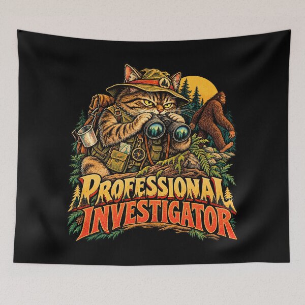 Item preview, Professional Investigator Detective Cat designed and sold by Pandaburba.