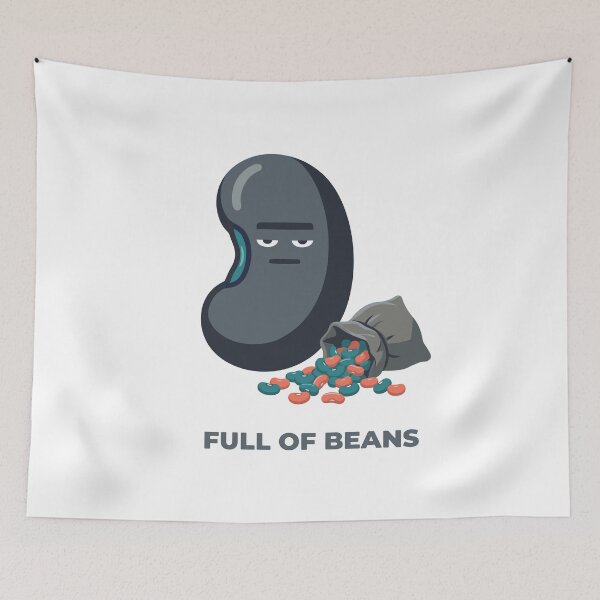 Item preview, Full Of Beans Funny Food Pun Humor Gift For Bean Lovers designed and sold by mareix.