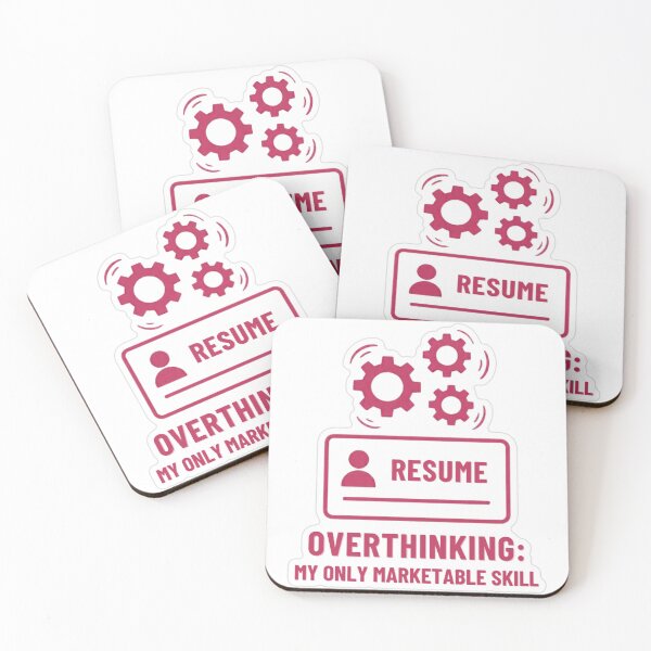 Item preview, Overthinking: My Only Marketable Skill designed and sold by MindfulMischief.