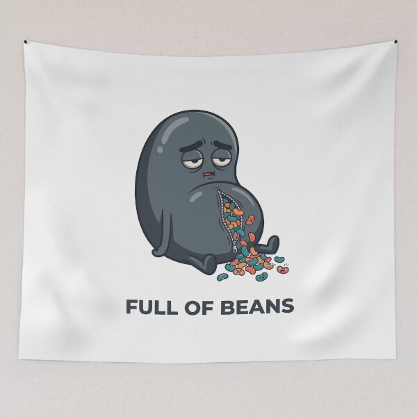 Item preview, Full Of Beans Funny Food Pun Humor Gift For Bean Lovers designed and sold by mareix.