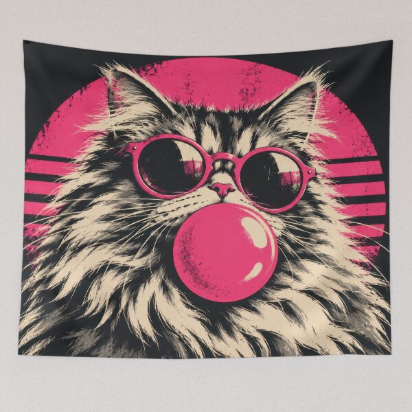Item preview, Cool cat in shades blowing bubbles designed and sold by anytka.