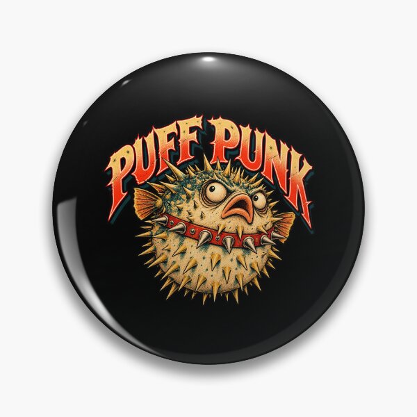 Item preview, Puff Punk Pufferfish designed and sold by Pandaburba.