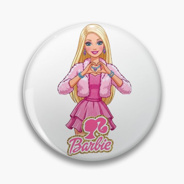 Item preview, Barbie Pink Fashion Doll – Glamorous Pink Dress and Fur Coat Illustration designed and sold by 4U---Store.