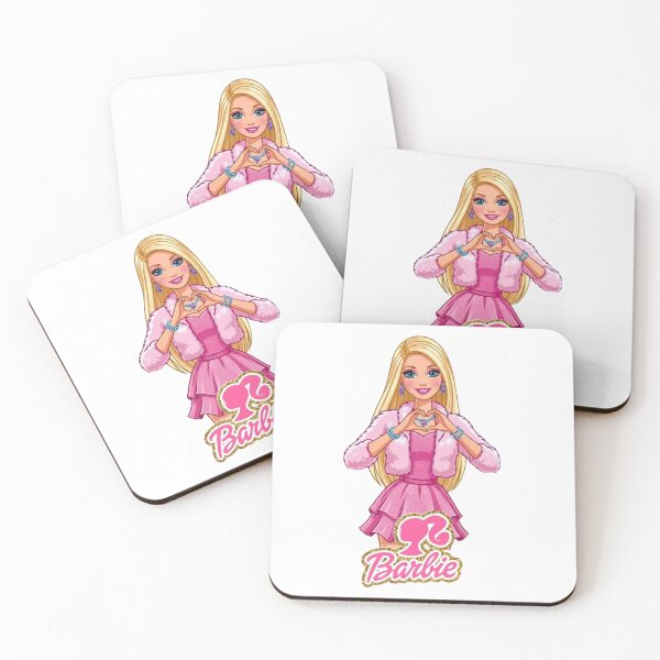 Item preview, Barbie Pink Fashion Doll – Glamorous Pink Dress and Fur Coat Illustration designed and sold by 4U---Store.