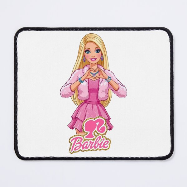 Item preview, Barbie Pink Fashion Doll – Glamorous Pink Dress and Fur Coat Illustration designed and sold by 4U---Store.
