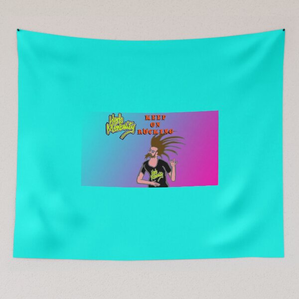 Item preview, Keep On Rocking (turq) designed and sold by Herb-Mentality.