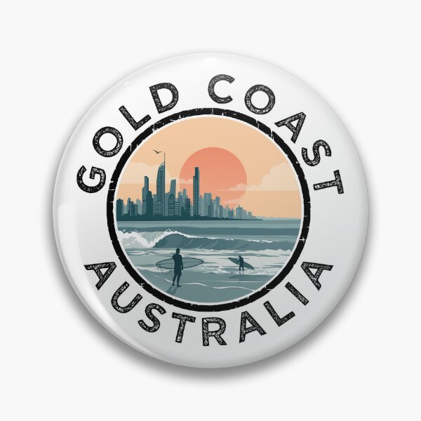 Item preview, Gold Coast – Australia (with Black Lettering) designed and sold by VelvetRoom.