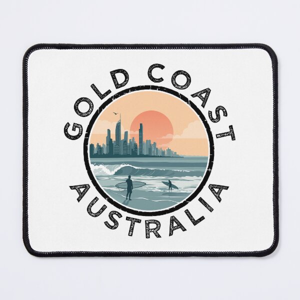 Item preview, Gold Coast – Australia (with Black Lettering) designed and sold by VelvetRoom.