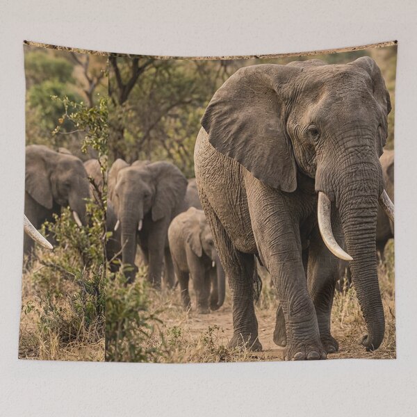 Item preview, migrating elephants designed and sold by snoWorkshop.
