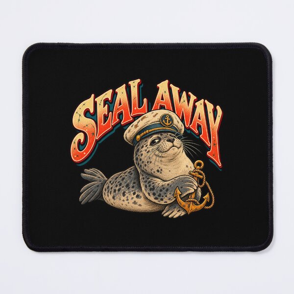 Item preview, Seal Away Nautical Seal designed and sold by Pandaburba.