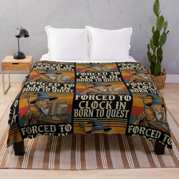 Item preview, Born to Quest Capybara Wizard Forced to Clock In designed and sold by d247.