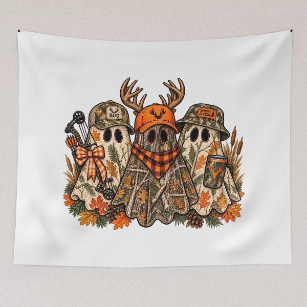 Item preview, Camo Hunting Ghost Halloween designed and sold by Daisy Grimes.