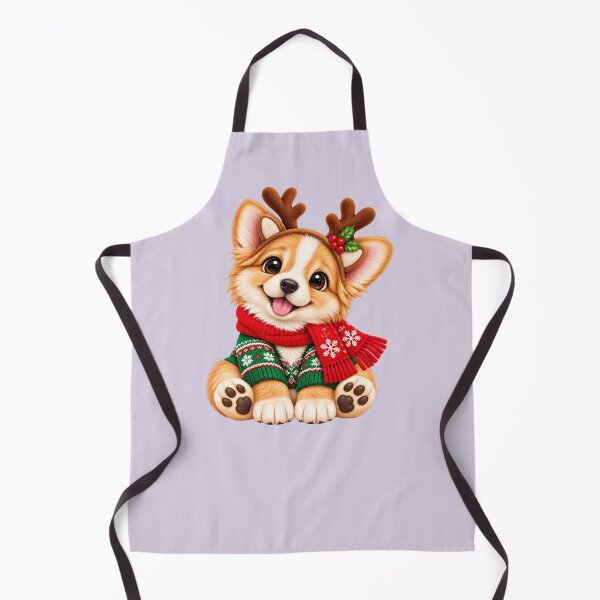 Item preview, Cute Christmas Corgi Reindeer – Adorable Holiday Puppy designed and sold by HO•Designs.