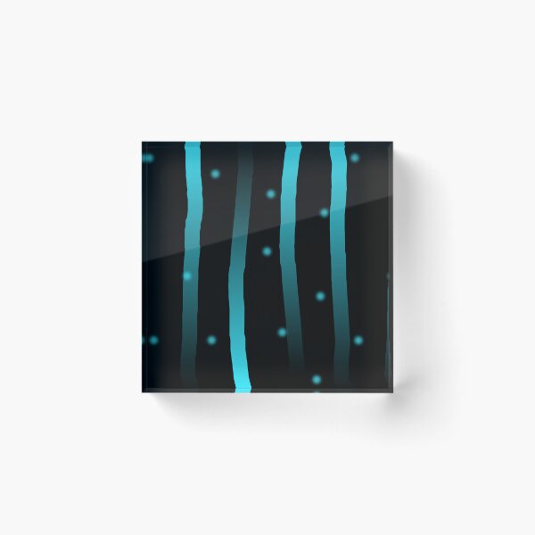 Item preview, Black and Cyan Glow Lines — Neon Abstract Pattern designed and sold by dfly-creations.