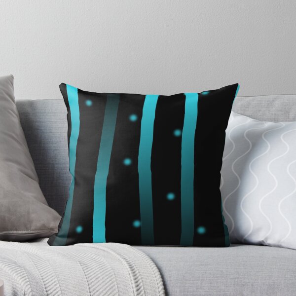 Item preview, Black and Cyan Glow Lines — Neon Abstract Pattern designed and sold by dfly-creations.