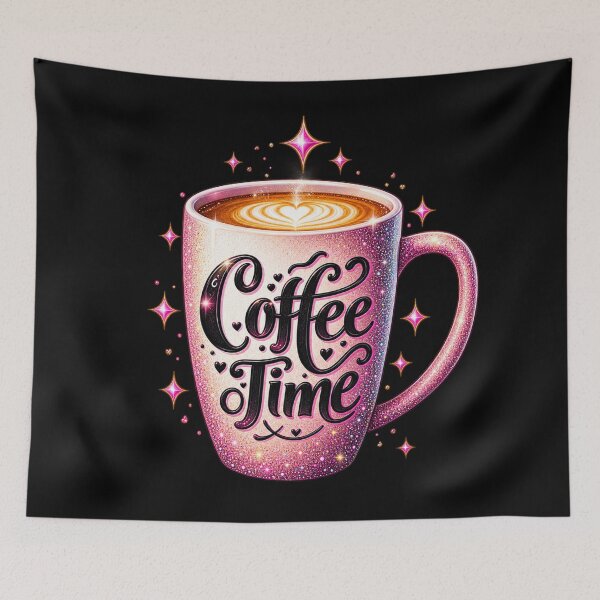 Item preview, Time for Me to Drink Coffee – Funny Coffee Lover Caffeine Quote designed and sold by JeraiffsonCorner .