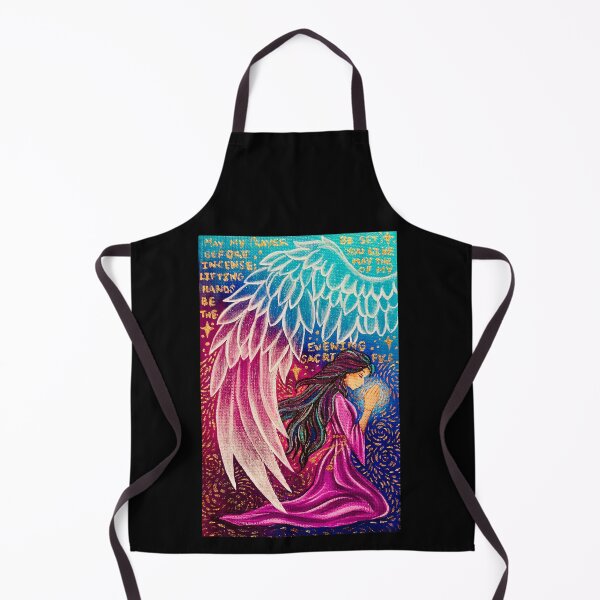 Item preview, Pintura de oración "A salvo bajo las alas" designed and sold by Amazink Creations.