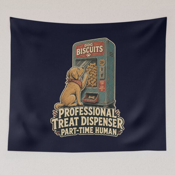Item preview, Professional Treat Dispenser Part Time Human Shirt, Funny Dog Owner T-Shirt, Dog Mom Humor Tee, Dog Lover Gift Shirt, Vintage Vending Machine Graphic designed and sold by TshirtsLabs.